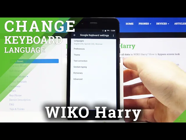 Video thumbnail for Switch Between Languages - Keyboard Languages in WIKO Harry