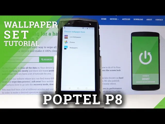 Video thumbnail for How to Change Wallpaper in Poptel P8 – Set any picture you want as wallpaper