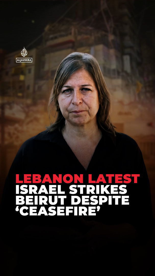 Video thumbnail for Lebanon Latest Israeli strikes Beirut despite ‘ceasefire’