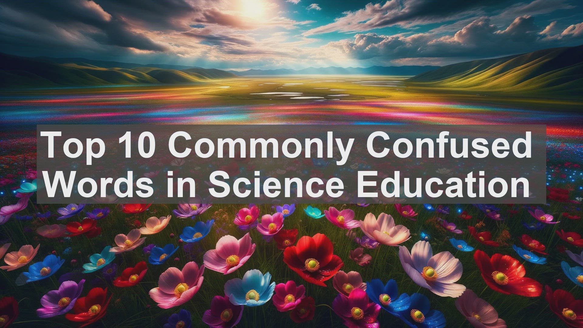 'Video thumbnail for Top 10 Commonly Confused Words in Science Education'
