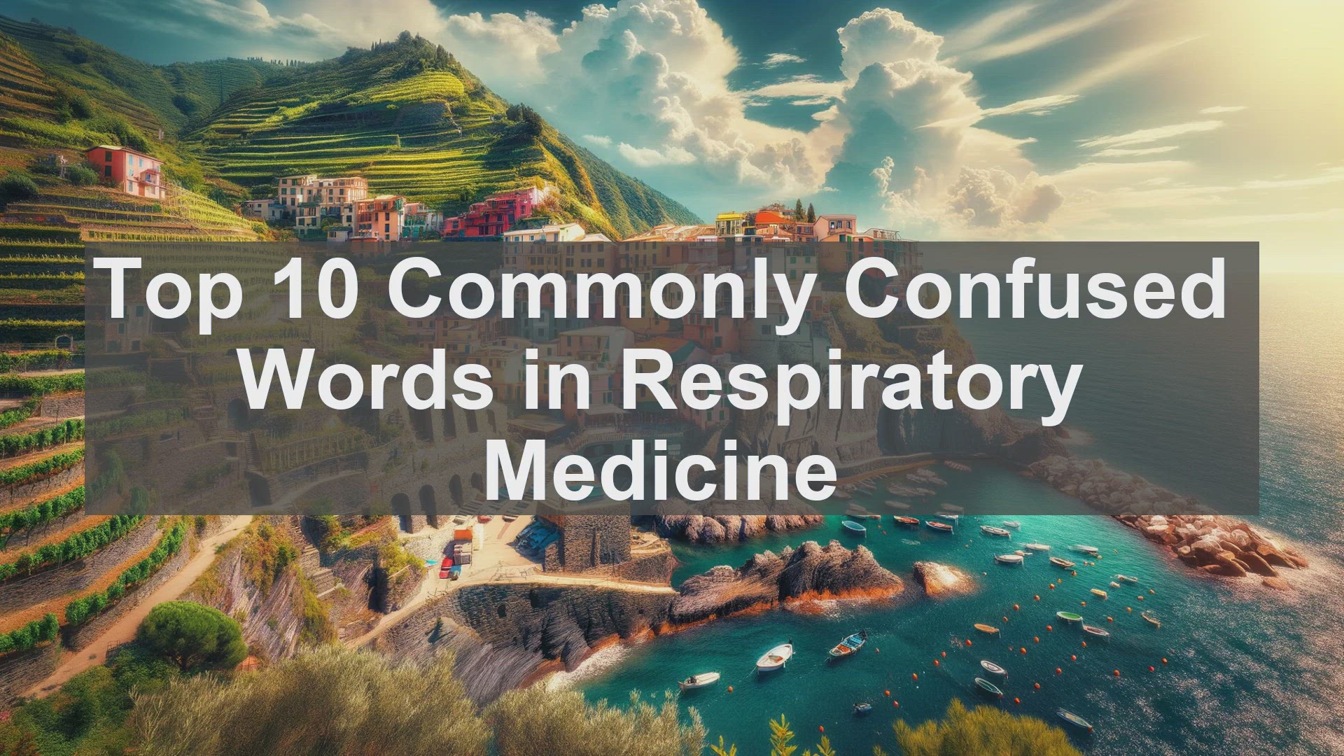 'Video thumbnail for Top 10 Commonly Confused Words in Respiratory Medicine'