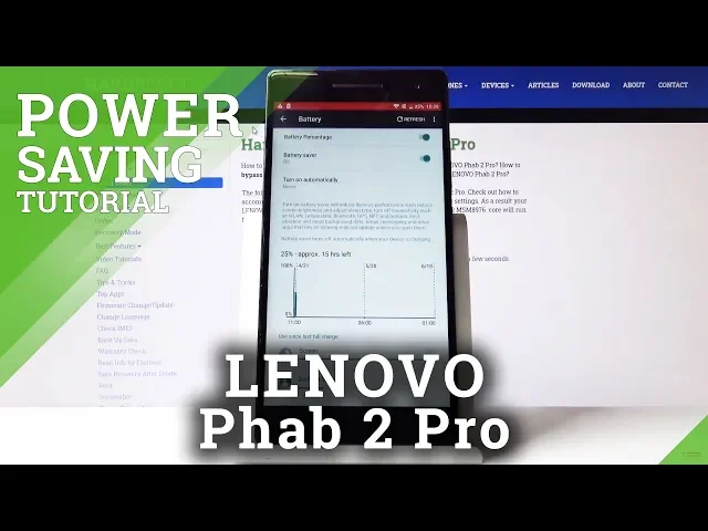 Video thumbnail for How to Enable Power Saving Mode in Lenovo Phab 2 Pro – Extend Battery Life