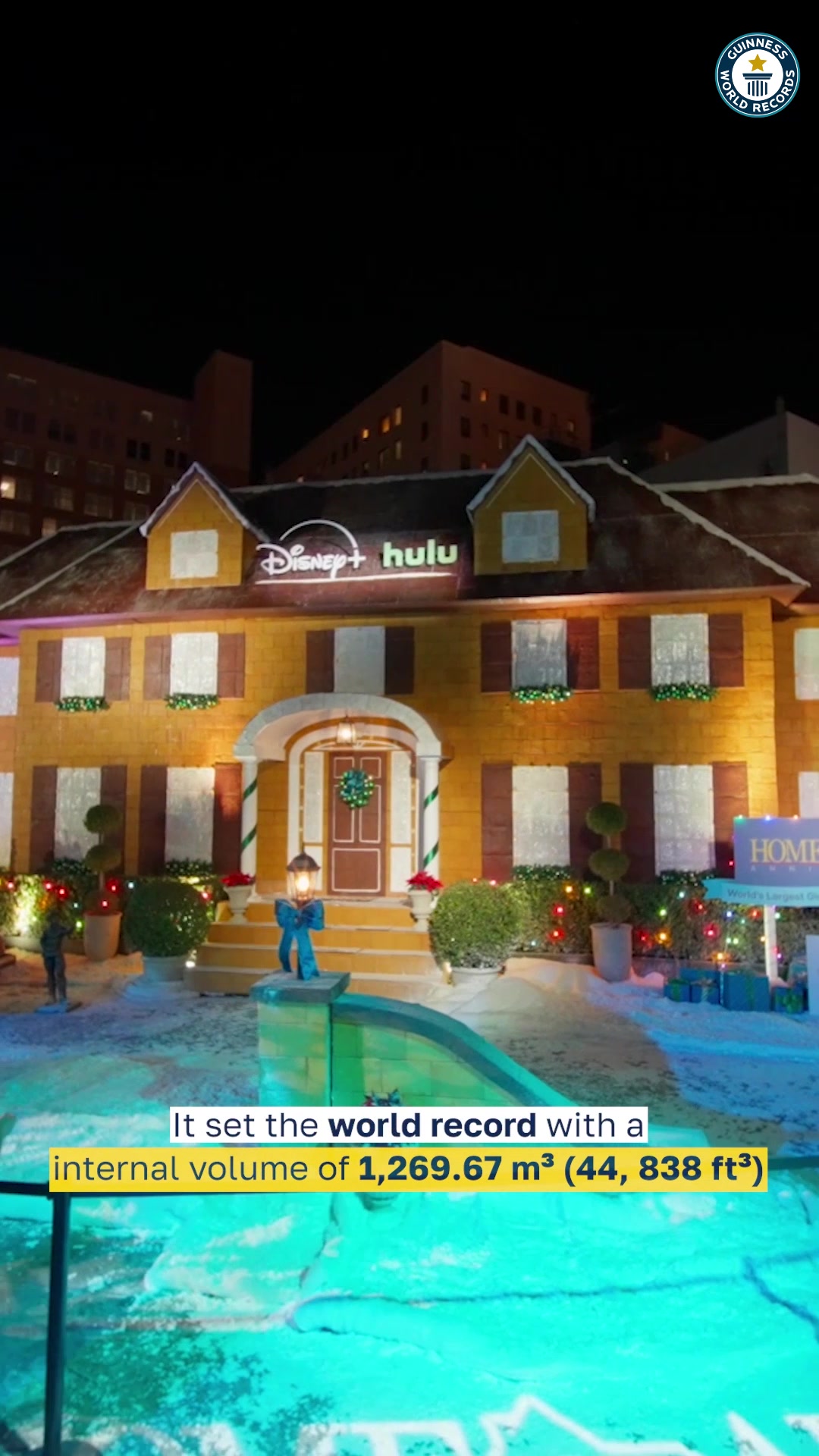 Video thumbnail for Largest Gingerbread House: McCallister Family House from Home Alone