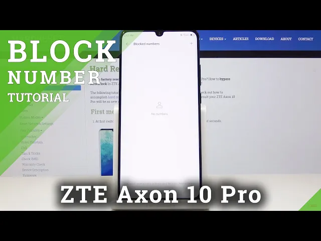 Video thumbnail for How to Block Number in ZTE Axon 10 Pro – Create Blacklist