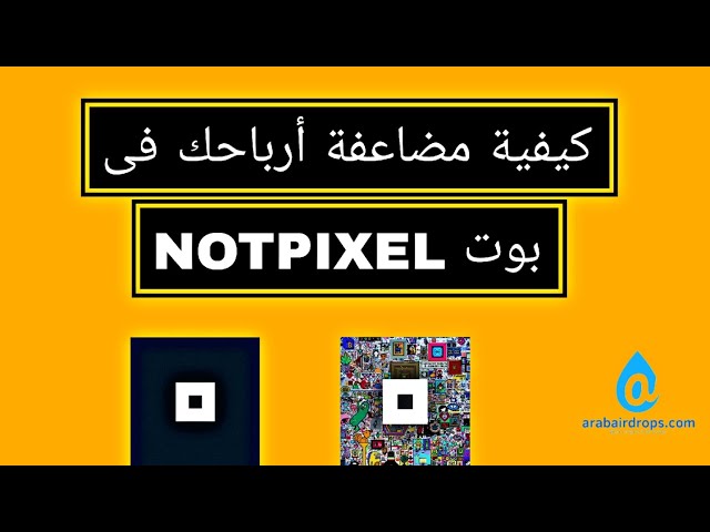 Video thumbnail for طريقة مضاعفة أرباحك 4X بوت نوت بيكسل | ضاعف أرباحك فى بوت NOTPIXEL
