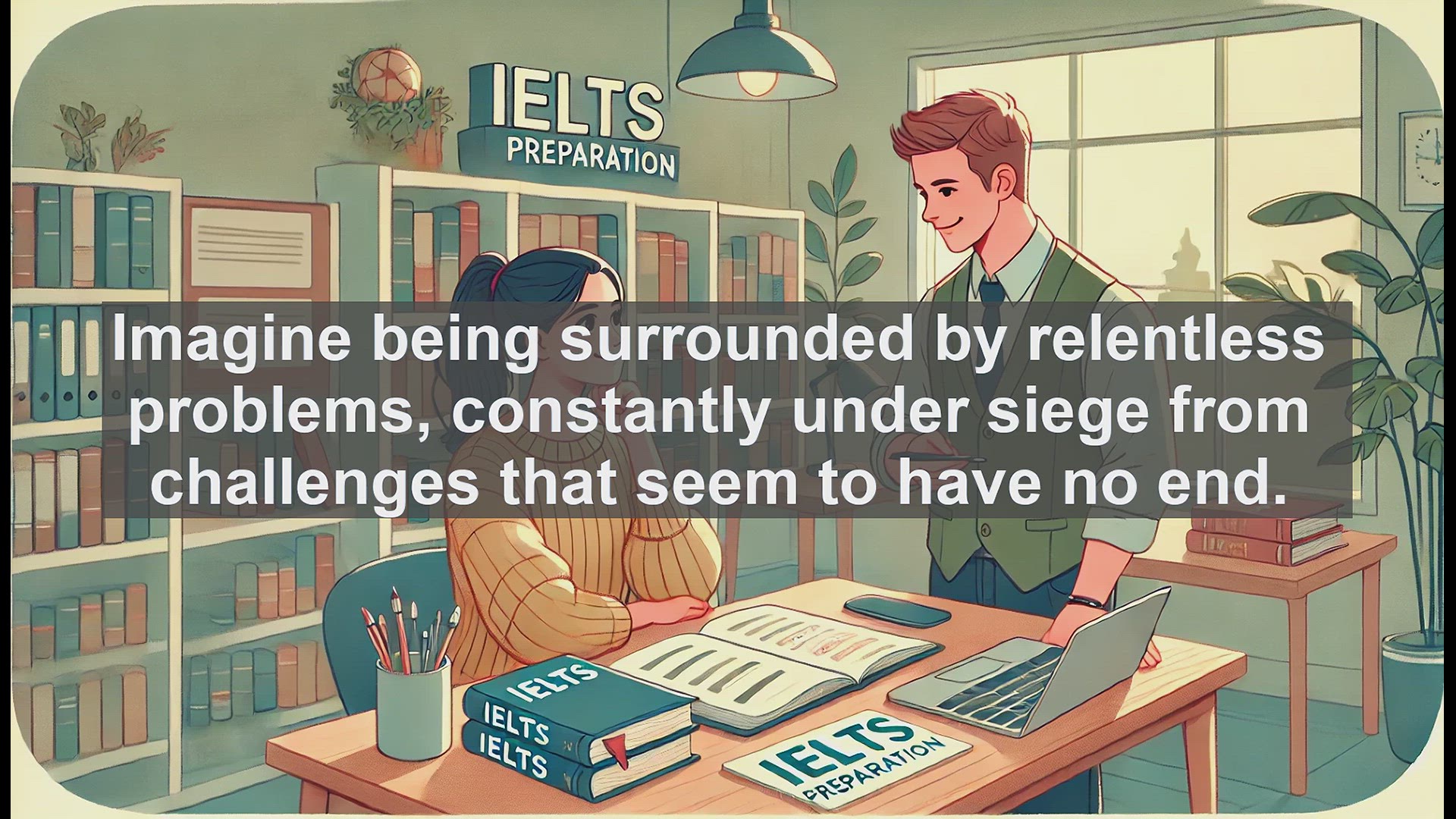 'Video thumbnail for 2000 Must Know IELTS 9.0 Vocabulary - Mastering 'Beleaguer': Boost Your IELTS Vocabulary'