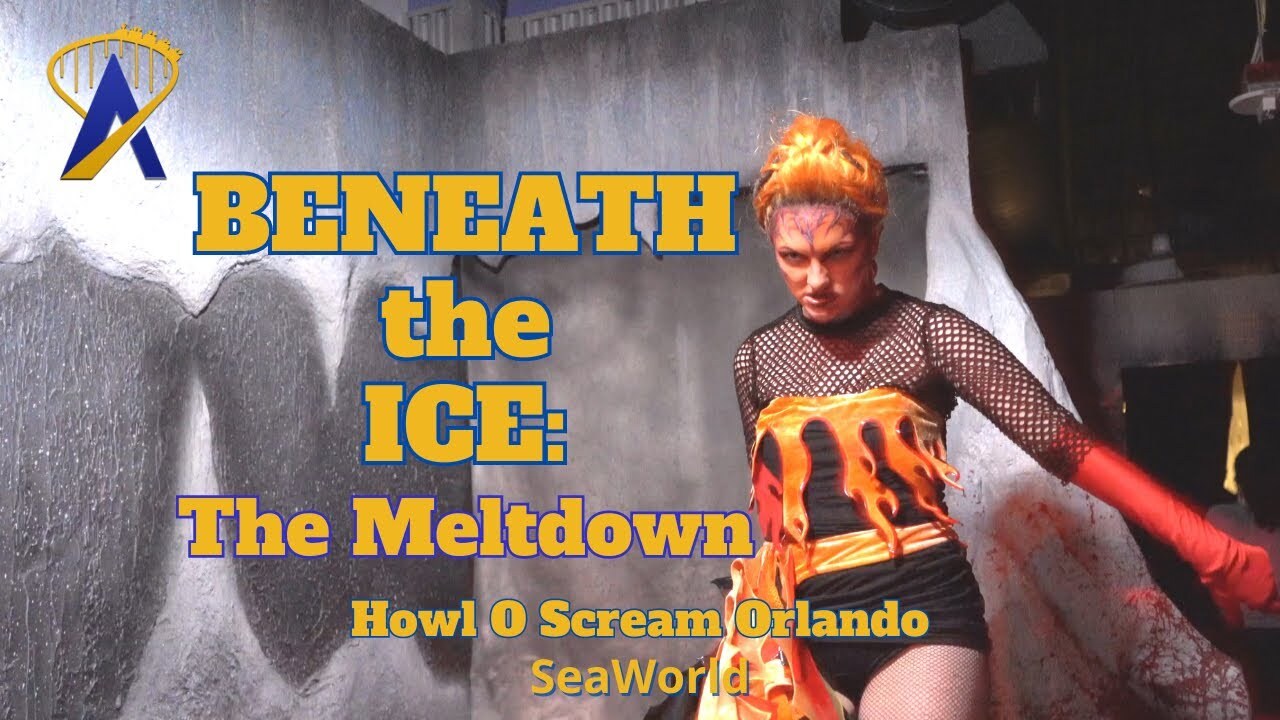 Video thumbnail for Beneath The Ice: The Meltdown at Howl O Scream SeaWorld Orlando 2023
