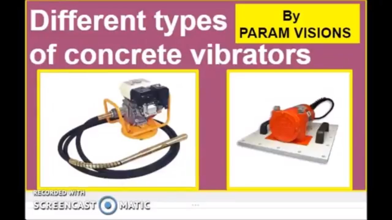 'Video thumbnail for Different types of concrete vibrators/Concrete vibrator and its types'