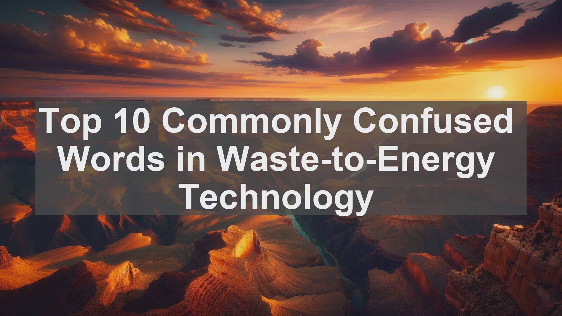 'Video thumbnail for Top 10 Commonly Confused Words in WastetoEnergy Technology'