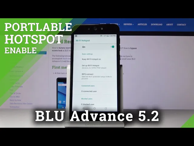 Video thumbnail for How to Activate Portable Hotspot in BLU Advance 5.2 – Share Internet