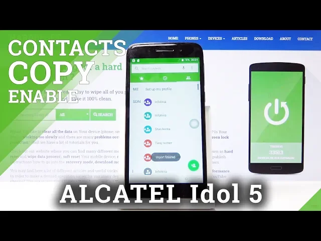 Video thumbnail for How to Copy Contacts in ALCATEL Idol 5 – Transfer Contacts