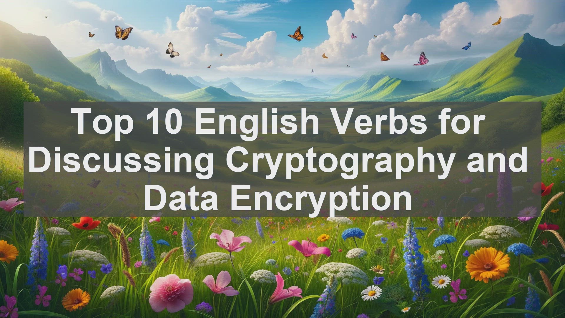 'Video thumbnail for Top 10 English Verbs for Discussing Cryptography and Data Encryption'