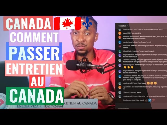 Video thumbnail for 🔴COMMENT PASSER UN ENTRETIEN AVEC QUEBEC EN TETE AU CANADA🇨🇦 PAR SKYPE. #enloja