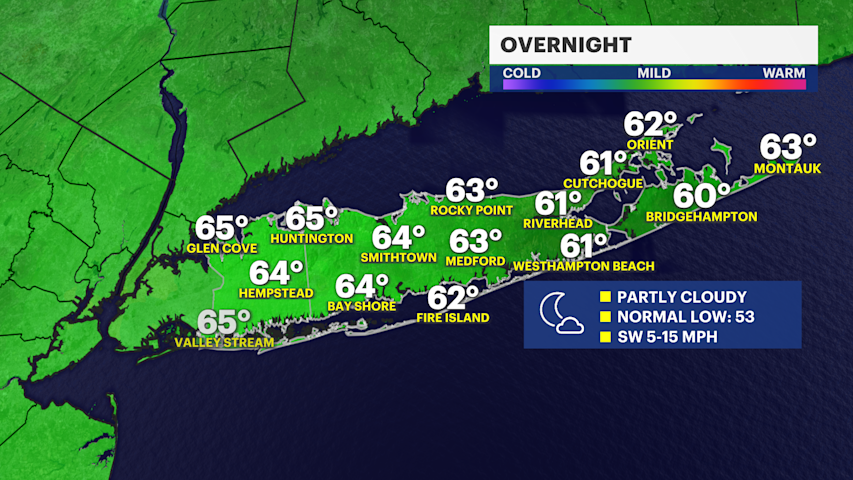 Video thumbnail for Dry overnight ahead of a brief summer-like feel and two rain chances