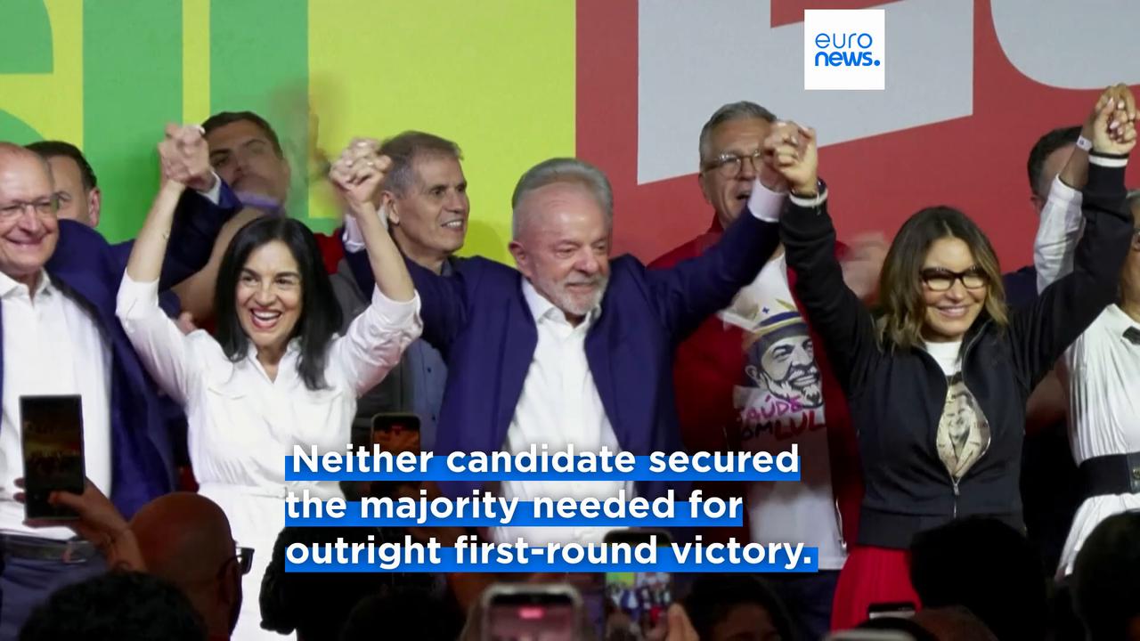 Video thumbnail for Brazil heads to a runoff presidential vote after Bolsonaro and Lula fail to acquire outright majority needed