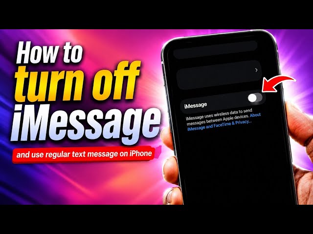 Video thumbnail for How to turn off iMessage and use Text Messages instead on your iPhone