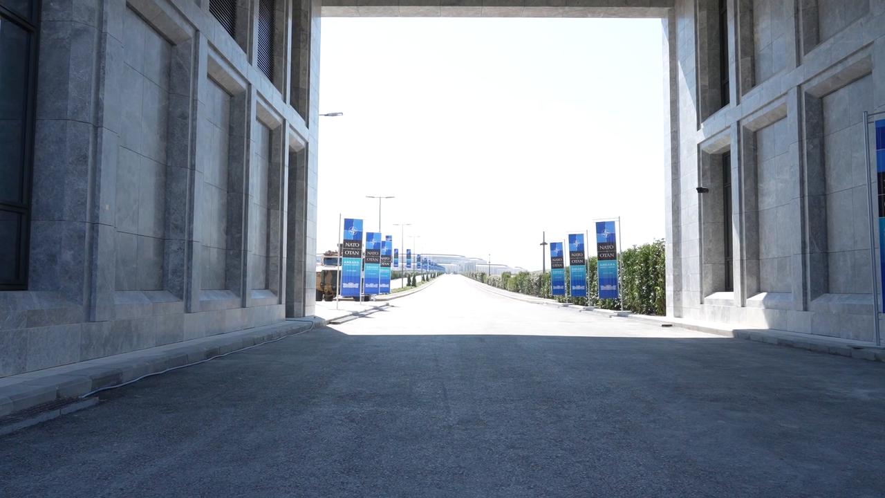 Video thumbnail for Türkiye: Türkiye's Ay Yildiz Joint Headquarters to host first official event during NATO Summit.