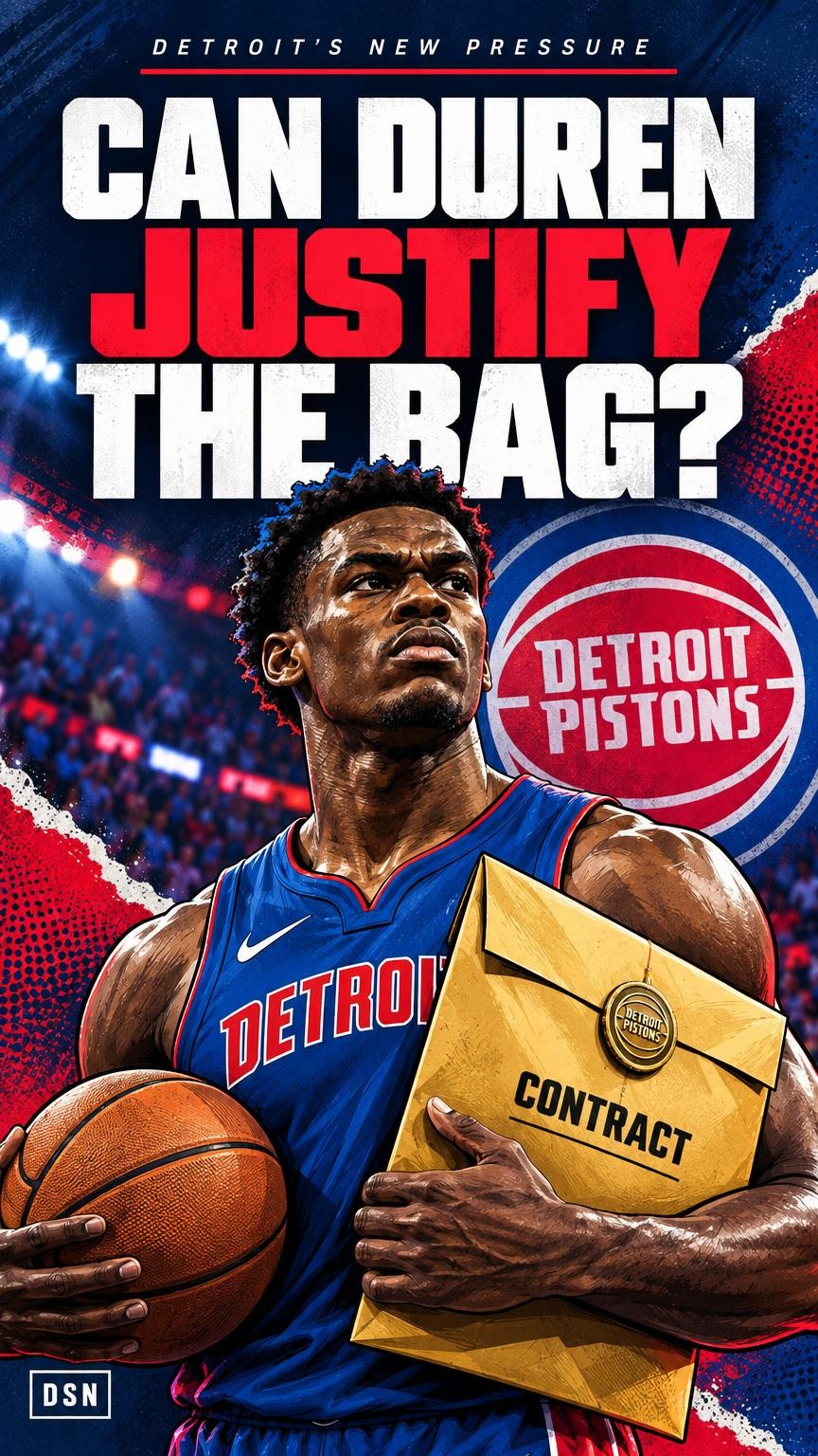 Video thumbnail for Jalen Duren's payday comes with a simple demand: prove he is worth it