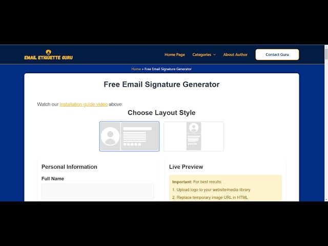 Video thumbnail for How to Create a Professional Email Signature for FREE