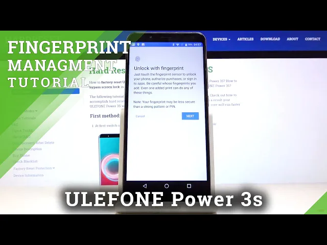 Video thumbnail for How to Add Fingerprint in ULEFONE Power 3s – Add Fingerprint Screen Lock