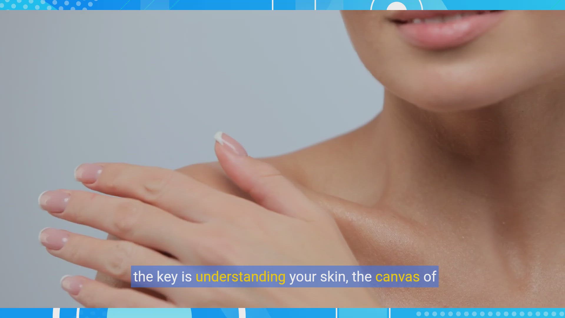 'Video thumbnail for skincare routines: Step-by-step guide for different skin type'