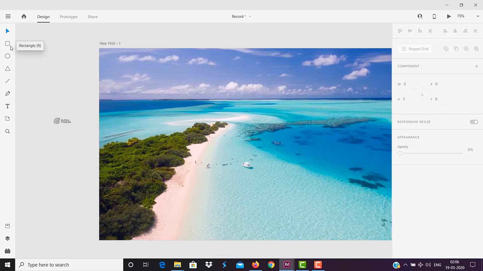 'Video thumbnail for Website UI Design In Adobe XD _ Tourism website UI Design'