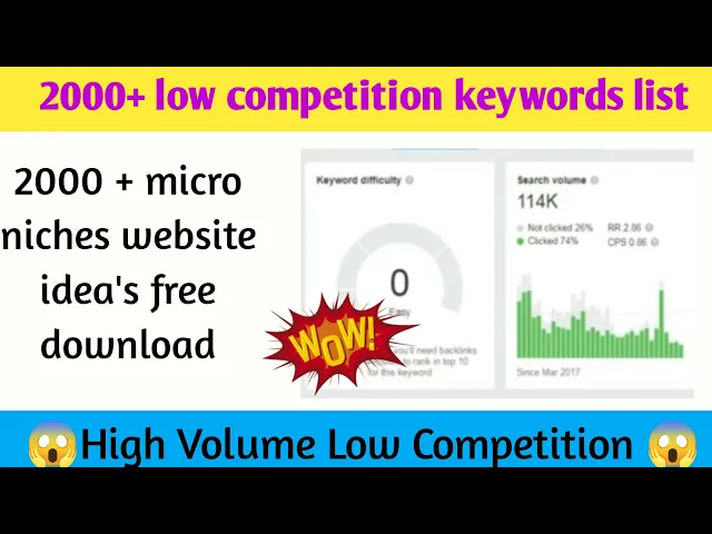 Video thumbnail for best 2000+ micro niche blog topics 2021 // high volume low competition // top profitable niche 2021