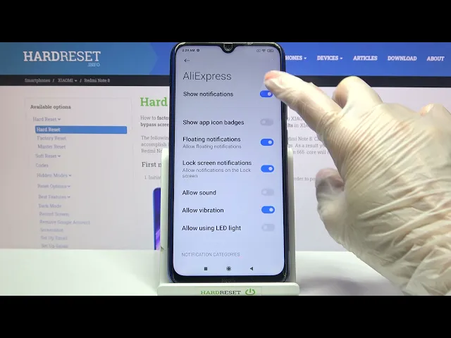 Video thumbnail for Turn On/Off Apps Notifications - Messages from App on XIAOMI Redmi Note 8