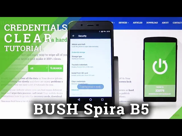 Video thumbnail for How to Clear Credentials in BUSH Spira B5 – Remove Certificates / Licenses