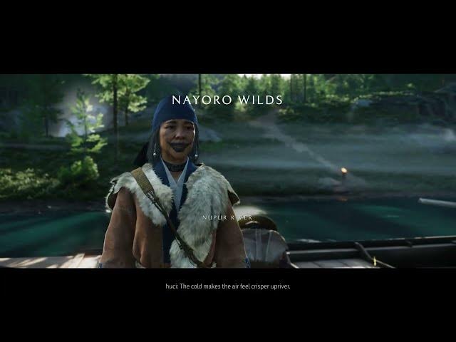 Video thumbnail for Ghost of Yotei - The Kitsune: Atsu Meets Huchi | Travel North To Nayoro Wilds Great Lakes Cutscene