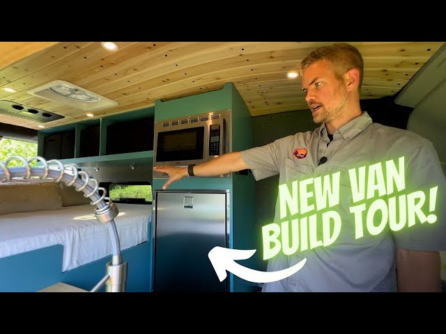 Video thumbnail for 48V Power! Ecoflow + Nomadic Cooling A/C | Ultimate Custom AWD Ford Transit Camper Van Build Tour!