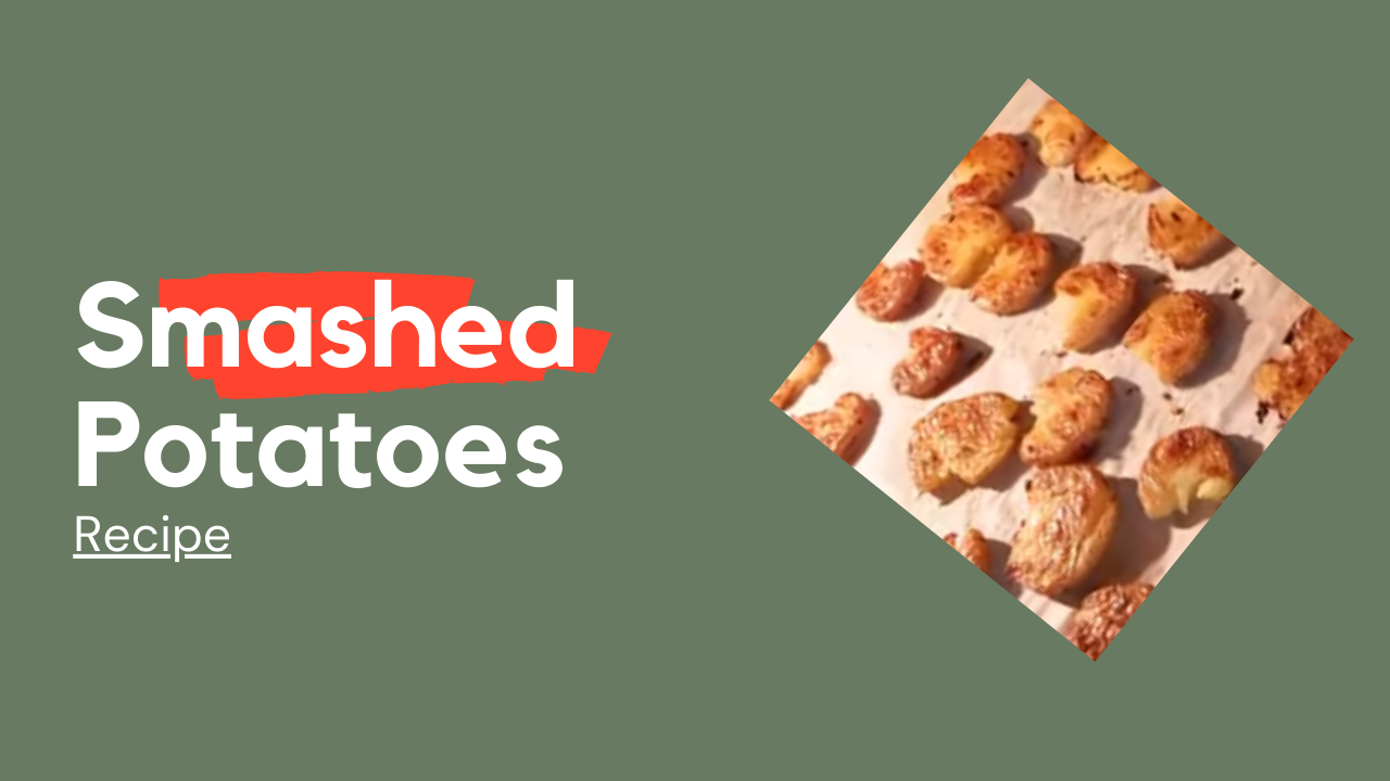 Video thumbnail for Crispy Smashed Potatoes Recipe