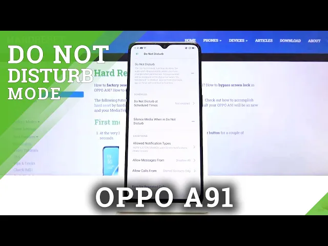 Video thumbnail for How to Enable Do Not Disturb Mode on OPPO A91 - Mute Sounds