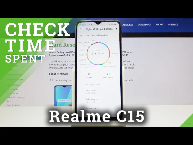 Video thumbnail for How to Find Screen Working Time Info in Realme C15 – Discover Total Screen Time