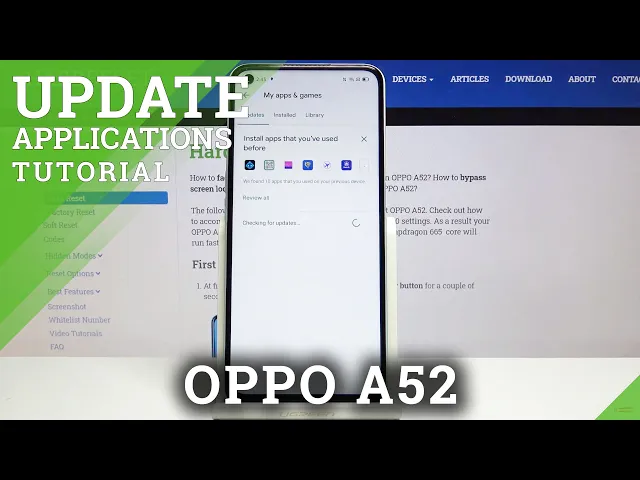 Video thumbnail for How to Update Apps in OPPO A52 – Download Updates