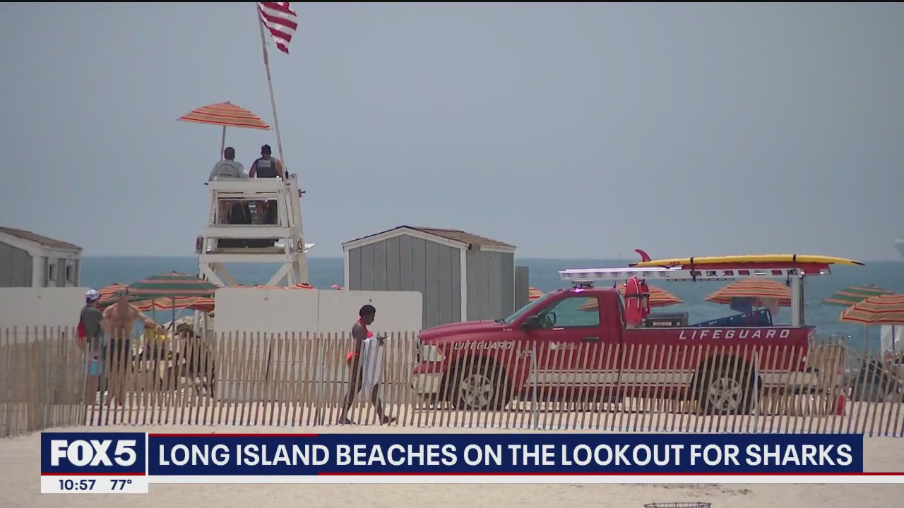 Video thumbnail for Long Island beaches on the lookout for sharks