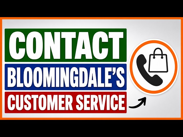 Video thumbnail for How To Contact Bloomingdale's Customer Service?   [in 2026]