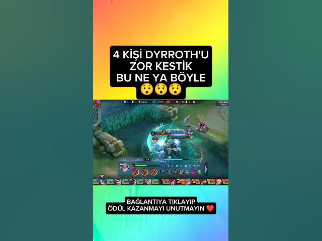 Video thumbnail for 4 kişi dyrroth'u zor kestik 😯 #mobilelegends #MLBB #dyrroth #mlbbdyrroth