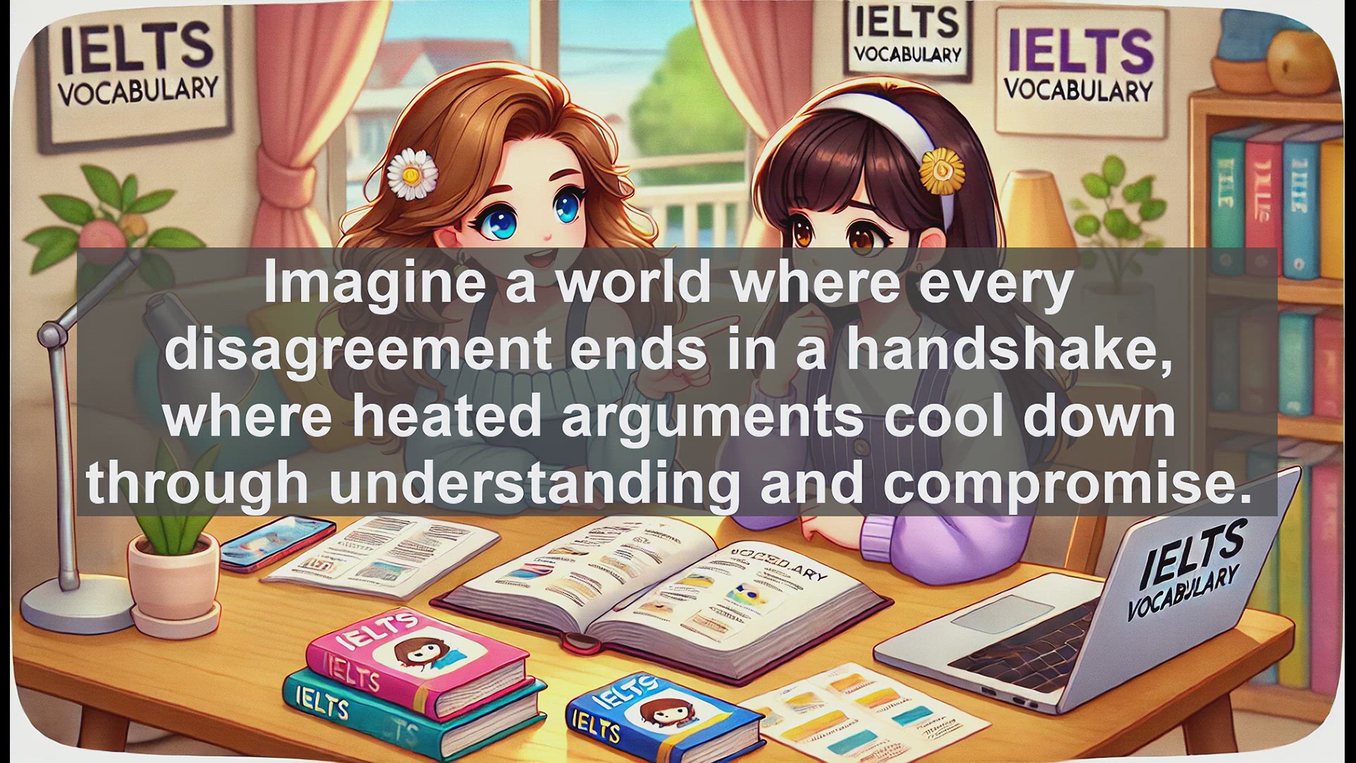 'Video thumbnail for 5000 Must Know IELTS 8.0 Vocabulary - Conciliatory: A Key Word for IELTS Success'