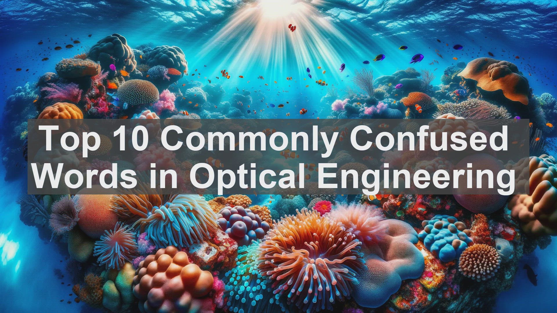 'Video thumbnail for Top 10 Commonly Confused Words in Optical Engineering'