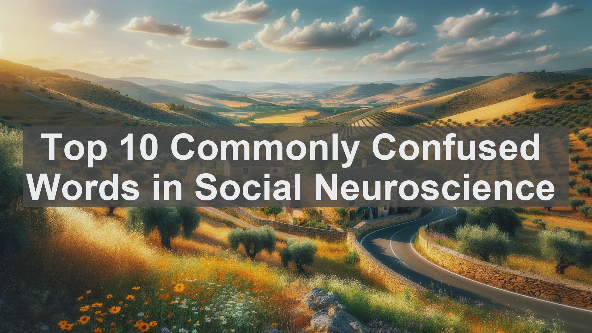 'Video thumbnail for Top 10 Commonly Confused Words in Social Neuroscience'