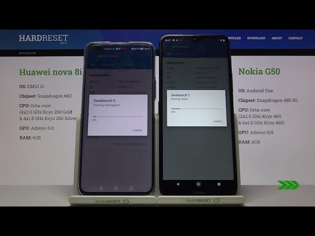 Video thumbnail for How to Compare HUAWEI Nova 8i and NOKIA G50 in Geekbench 5 CPU