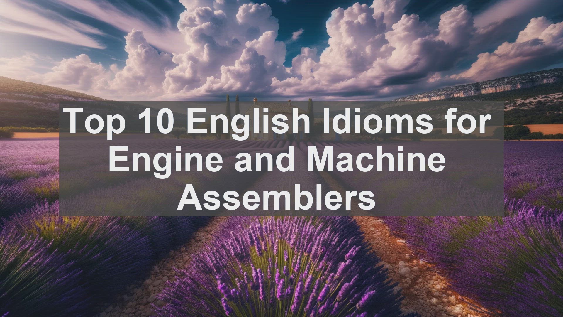 'Video thumbnail for Top 10 English Idioms for Engine and Machine Assemblers'