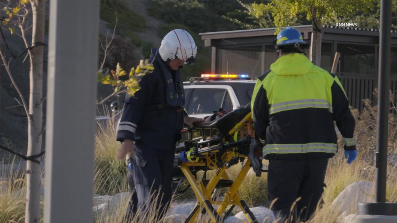 Video thumbnail for US, Los Angeles: Santa Clarita Child Near-Drowning Victim Flown By Helicopter To Hospital Following CPR.