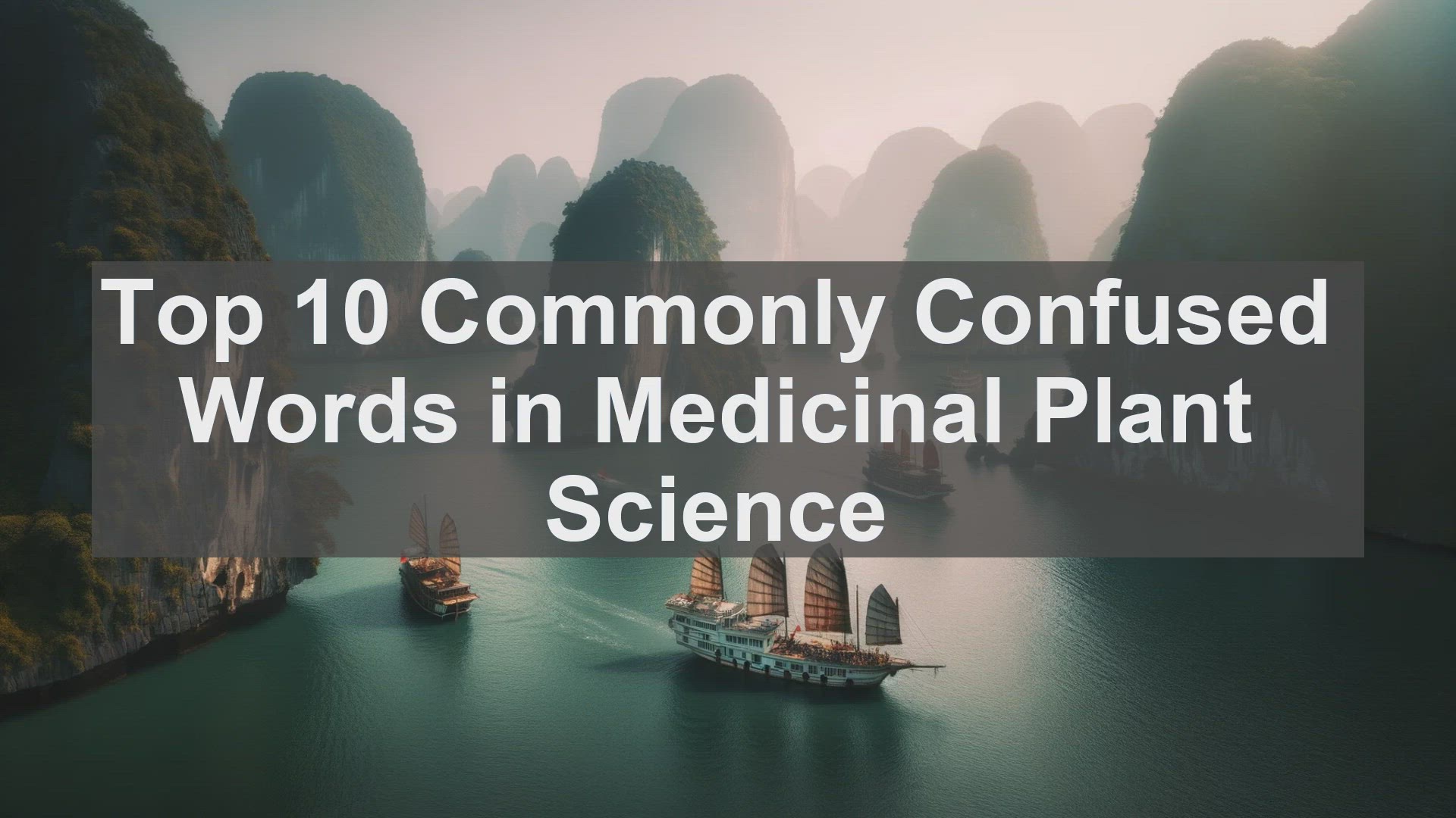 'Video thumbnail for Top 10 Commonly Confused Words in Medicinal Plant Science'