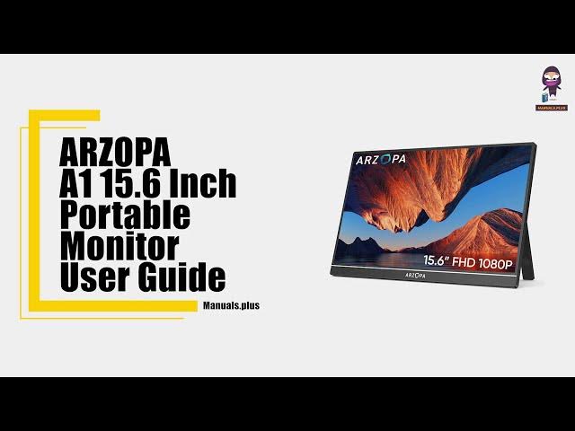 Video thumbnail for How to Set Up and Use the ARZOPA A1 15.6 Inch Portable Monitor - Complete Guide