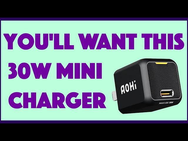 Video thumbnail for AOHI MagCube 30W Mini Wall Charger -- REVIEW