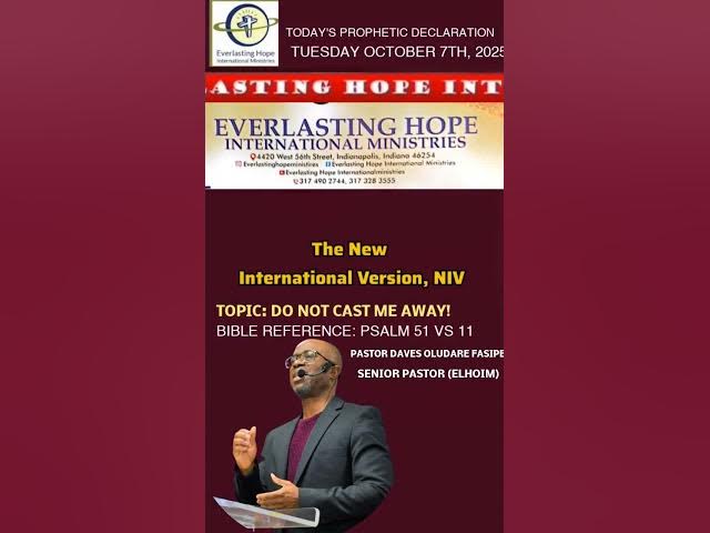 Video thumbnail for PROPHETIC DECLARATION