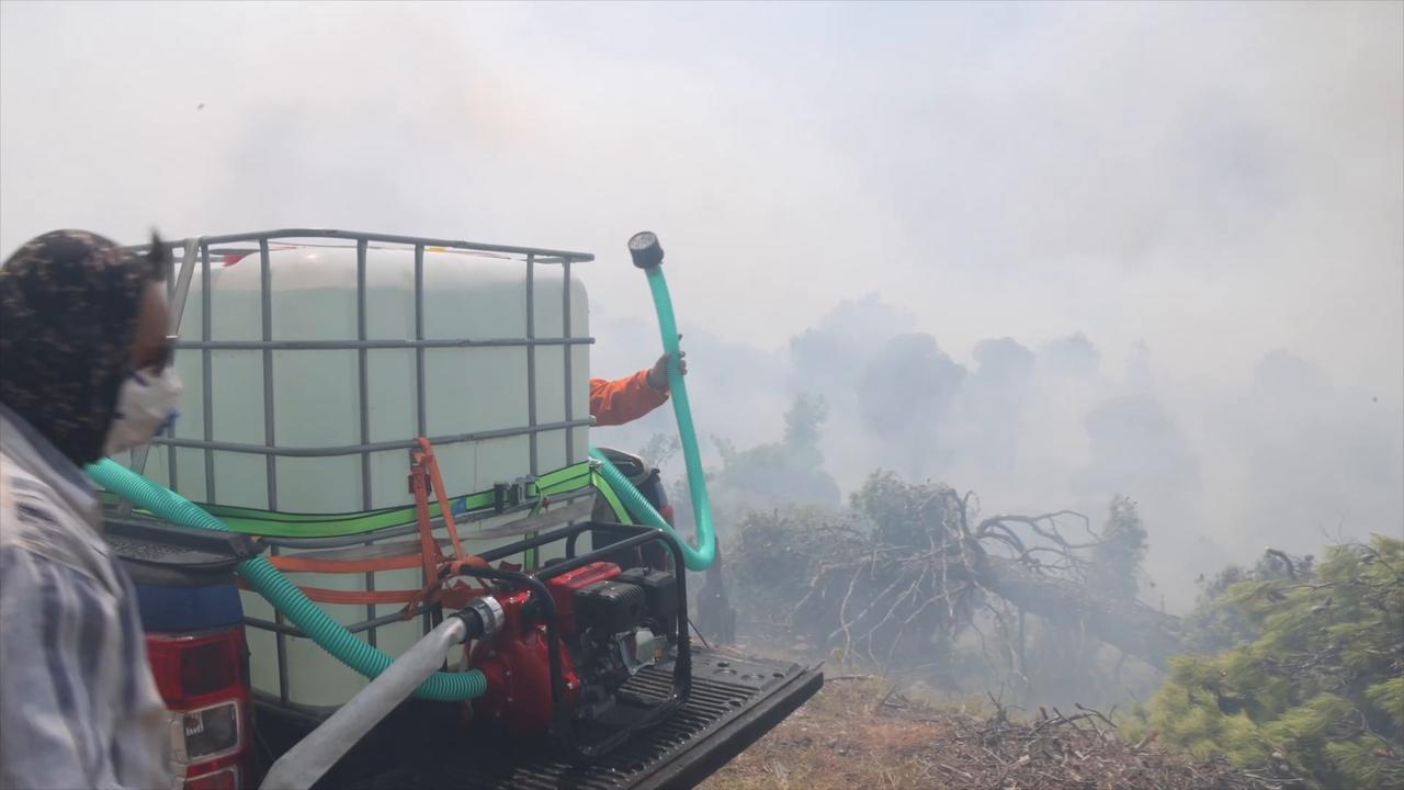 Video thumbnail for Greece: Wildfire response continues in western Greece as more than 70 fires erupt nationwide (2).