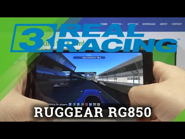 Video thumbnail for Test Real Racing 3 on RUGGEAR RG850 – Gameplay